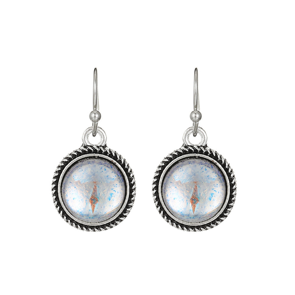 Wholesale Colorful gemstone earrings turquoise earrings